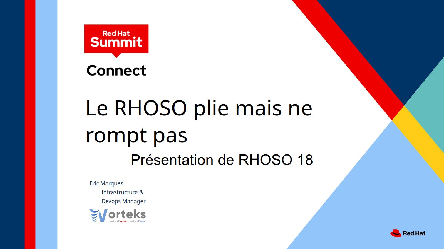 présentation de RHOSO 18